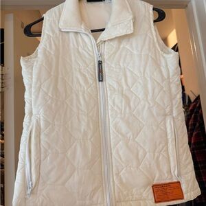 DKNY Women's Cream Quilted Vest